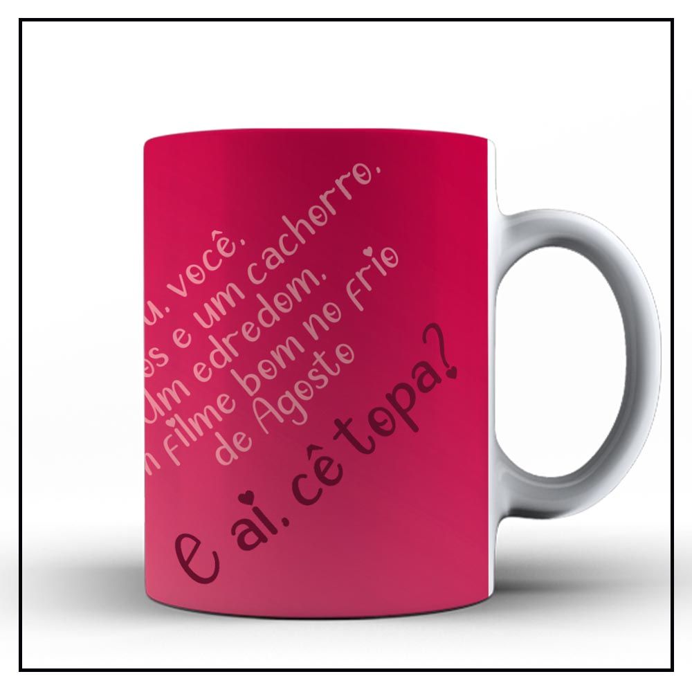 Caneca de Cerâmica Dia dos Namorados Musical - Imagem 2