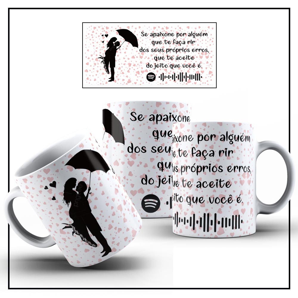 Caneca de Cerâmica Dia dos Namorados Spotify Musical 12 - Imagem 4