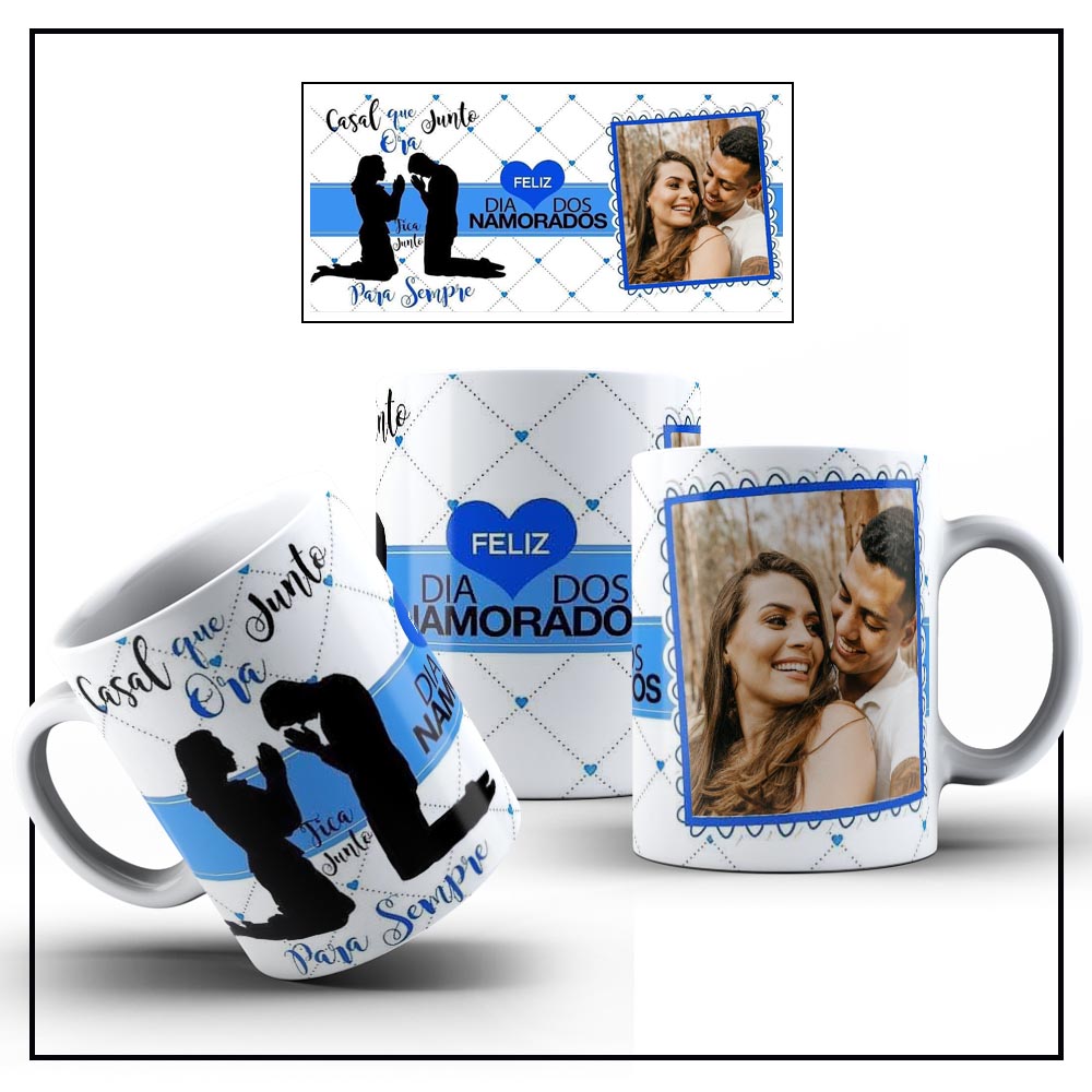 Caneca de Cerâmica Dia dos Namorados Declaração - Imagem 4